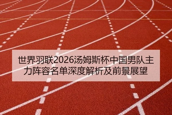 世界羽联2026汤姆斯杯中国男队主力阵容名单深度解析及前景展望